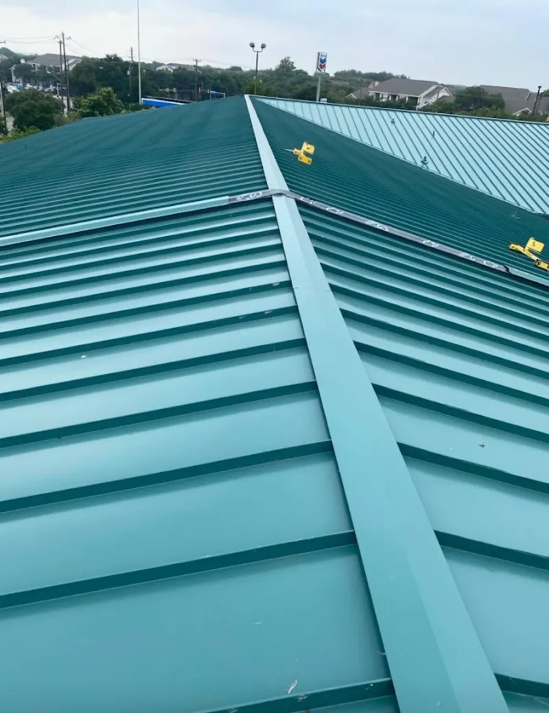 Green commercial metal roof ridge and valley for Metal Roof Repair in Port Orchard
